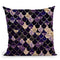 Mermaid Dark Purple Gold Throw Pillow By Monika Strigel