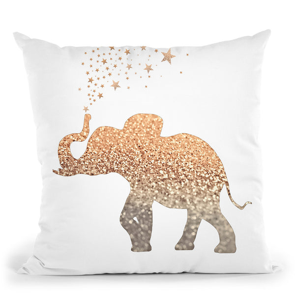 Gatsby Elephant Chain Throw Pillow By Monika Strigel