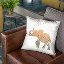Gatsby Elephant Chain Throw Pillow By Monika Strigel