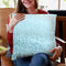 Gatsby Frosty Blue Throw Pillow By Monika Strigel