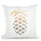 Gatsby Gold Ananas Throw Pillow By Monika Strigel