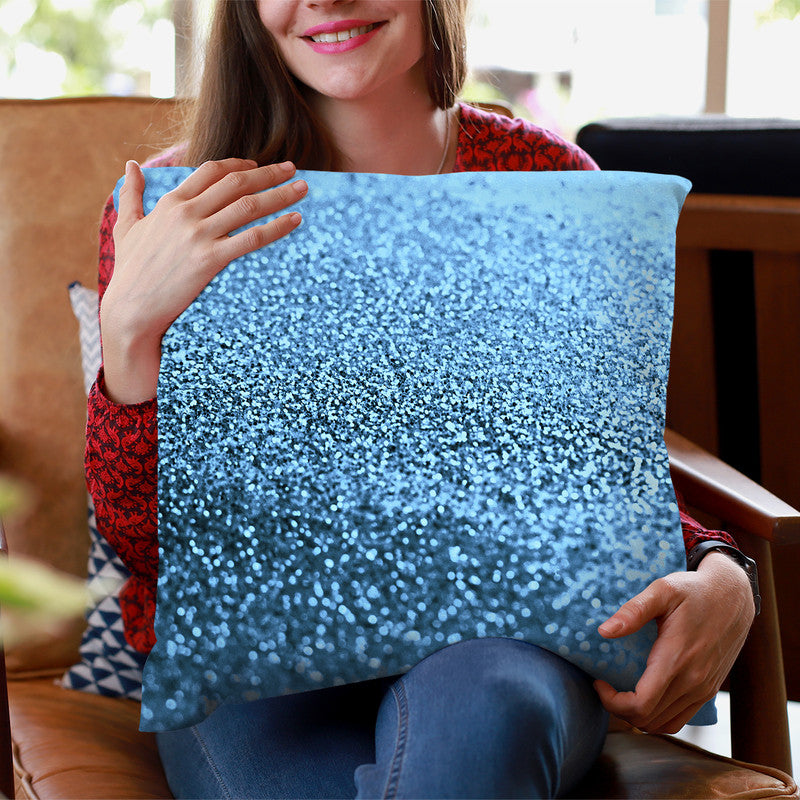 Gatsby Rainy Blue Throw Pillow By Monika Strigel