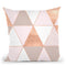 Geo Tikki Rosegold Pastel Throw Pillow By Monika Strigel