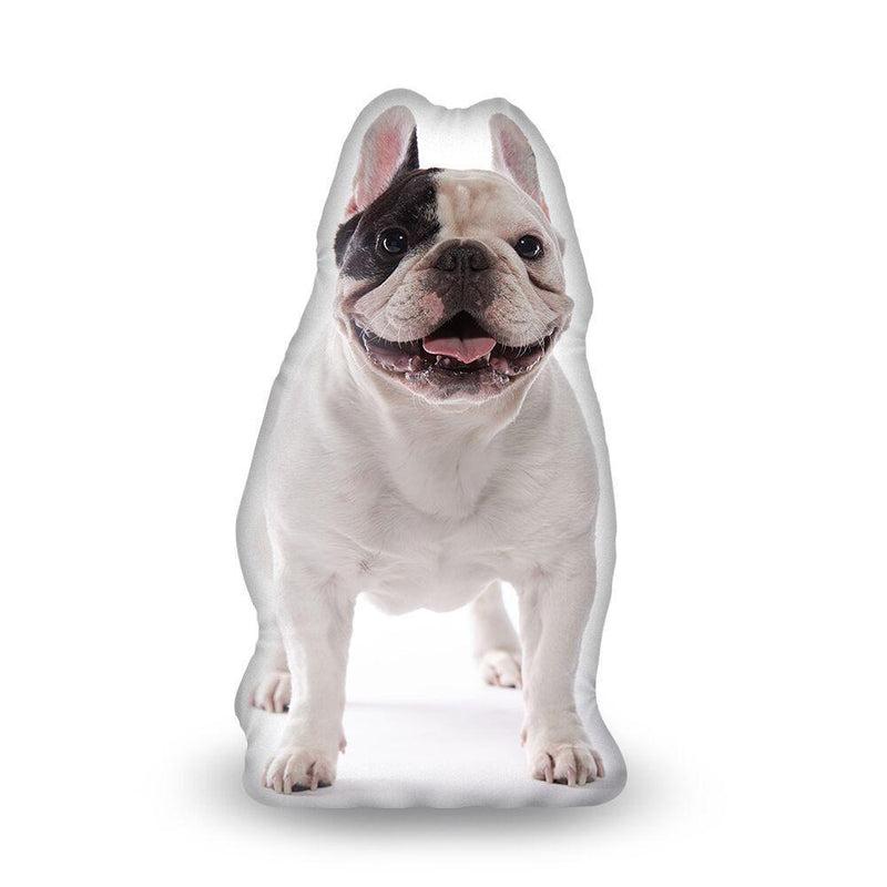 Manny The Frenchie Standing Manny Aped Throw Pillow