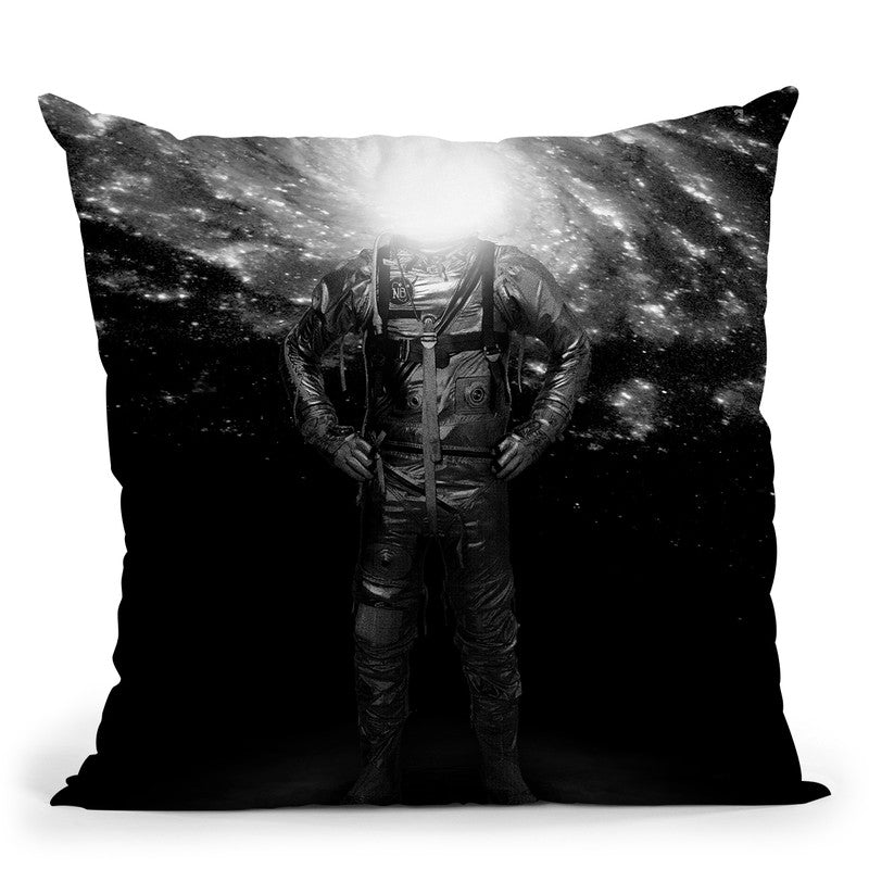 Mr Galaxy Throw Pillow By Nicebleed