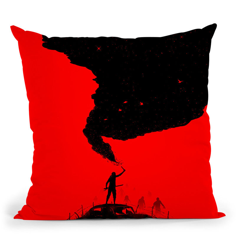 Sos Throw Pillow By Nicebleed