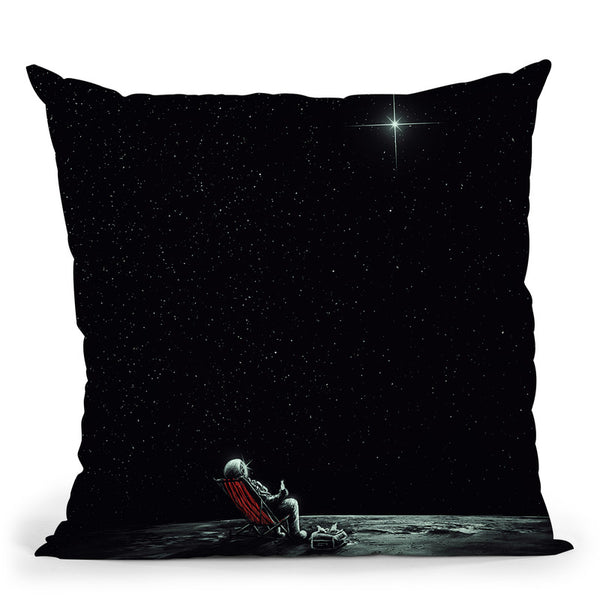 Space Chill Throw Pillow By Nicebleed