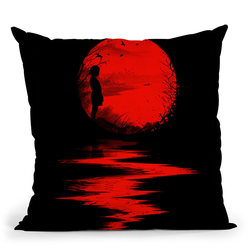 The Land Of The Rising Sun Throw Pillow By Nicebleed
