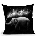 Elephant Splash Throw Pillow By Nicebleed