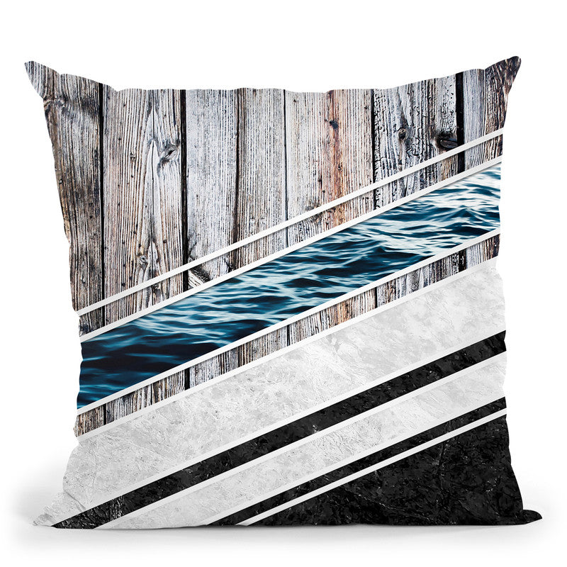 Striped Materials Of Nature I Throw Pillow By Niklas Gustafson