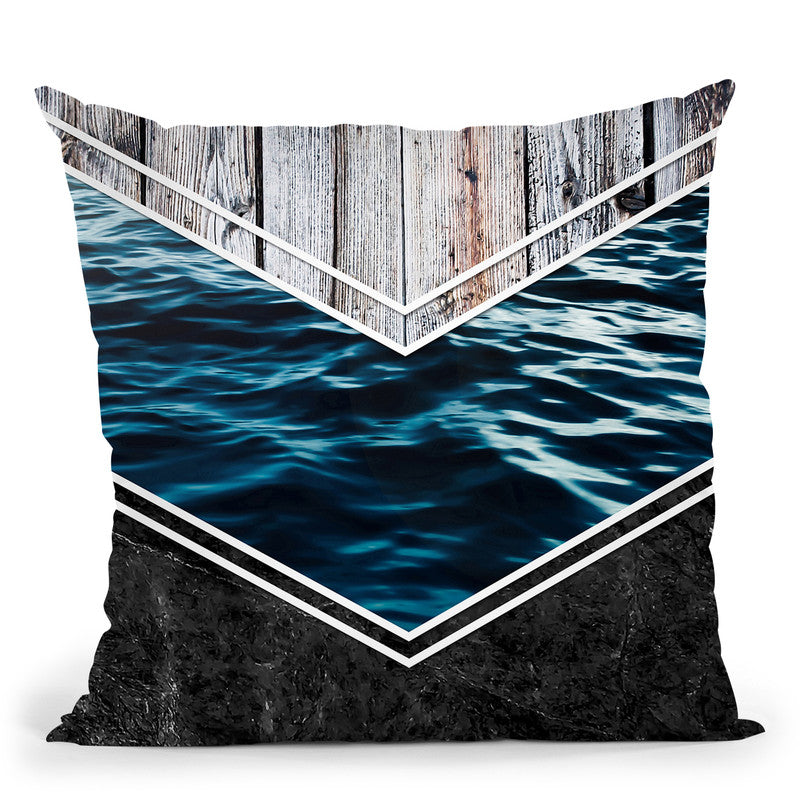 Striped Materials Of Nature Iv Throw Pillow By Niklas Gustafson