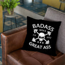 Badass With A Great Ass Throw Pillow By Niklas Gustafson