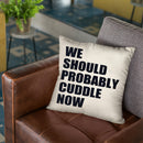 Weould Probably Cuddle Now Throw Pillow By Niklas Gustafson