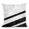 White Striped Marble Throw Pillow By Niklas Gustafson