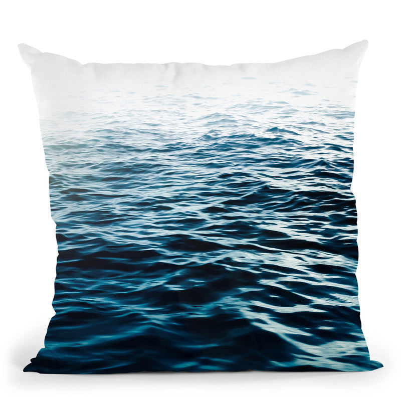 Blue Sea Throw Pillow By Niklas Gustafson