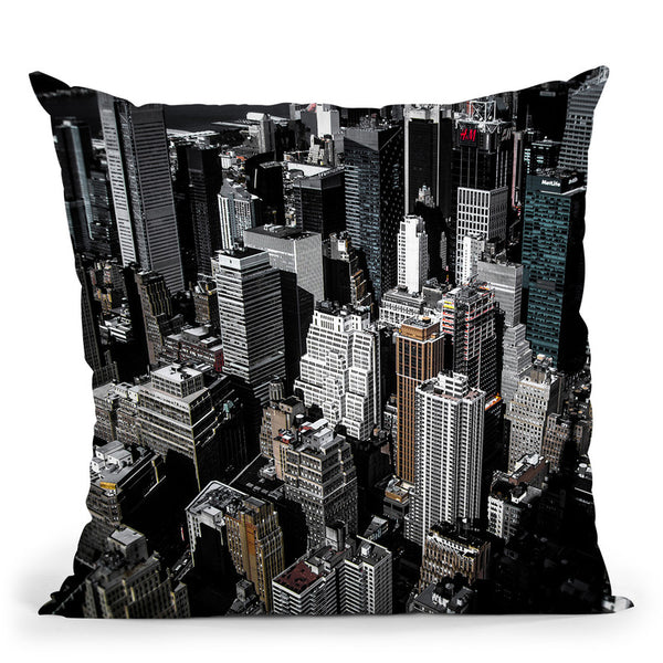 Boxes Of Manhattan Throw Pillow By Niklas Gustafson