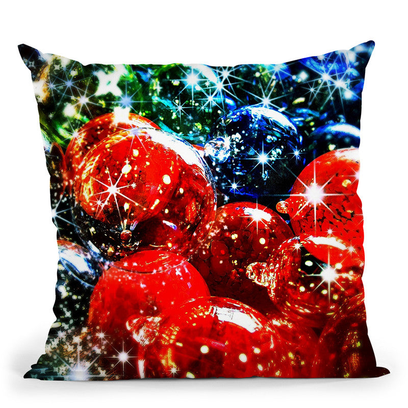 Christmas Sparkles Throw Pillow By Niklas Gustafson