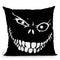 Crazy Monster Grin Throw Pillow By Niklas Gustafson