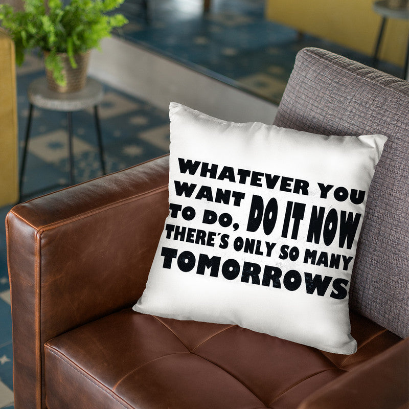 Do It Now Throw Pillow By Niklas Gustafson