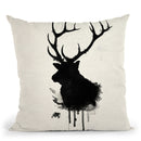 Elk Throw Pillow By Niklas Gustafson