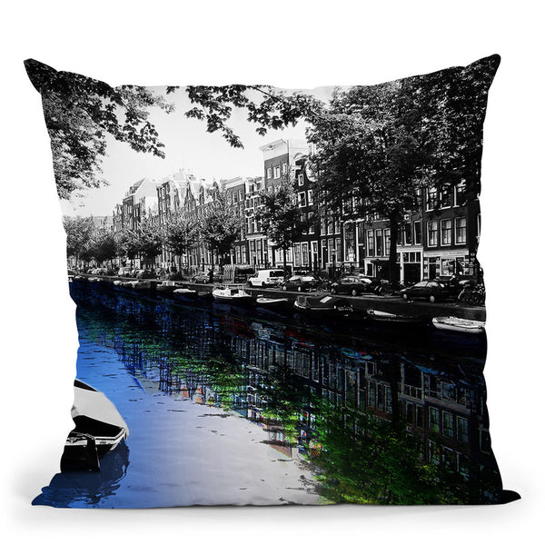 Amsterdam Colorsplash Throw Pillow By Niklas Gustafson