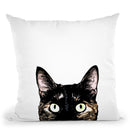 Peeking Cat Throw Pillow By Niklas Gustafson