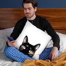 Peeking Cat Throw Pillow By Niklas Gustafson