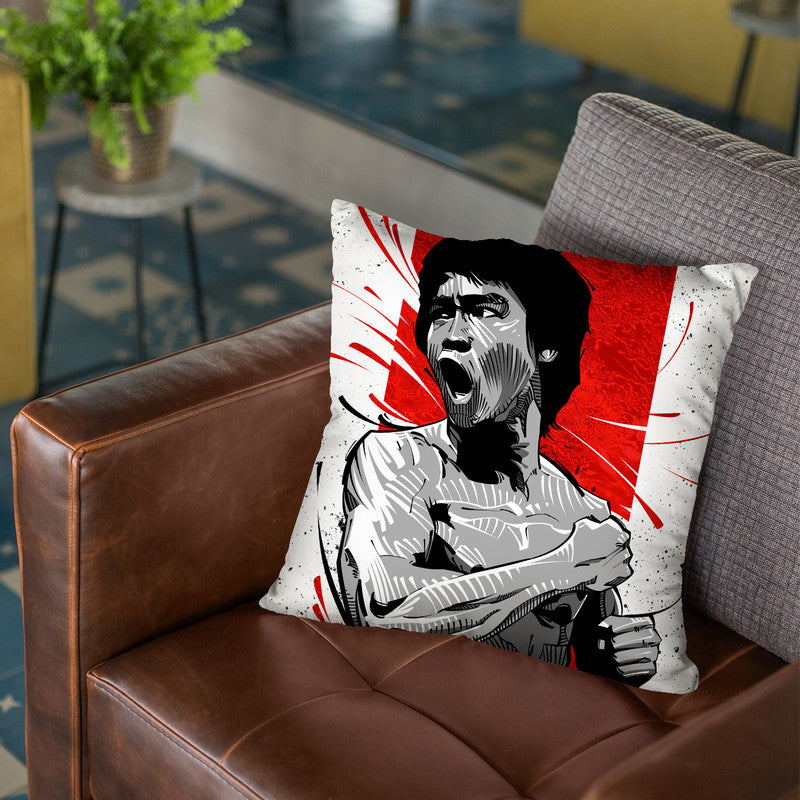 Bruce Lee Ii Throw Pillow By Nikita Abakumov