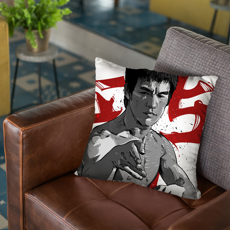 Bruce Lee Iv Throw Pillow By Nikita Abakumov
