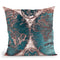 Vintage World Map Teal And Rose Gold Throw Pillow By Nature Magick