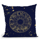 Vintage Star Map Navy And Gold Iii Throw Pillow By Nature Magick