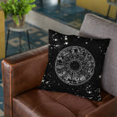 Vintage Star Map Black And Gray Throw Pillow By Nature Magick