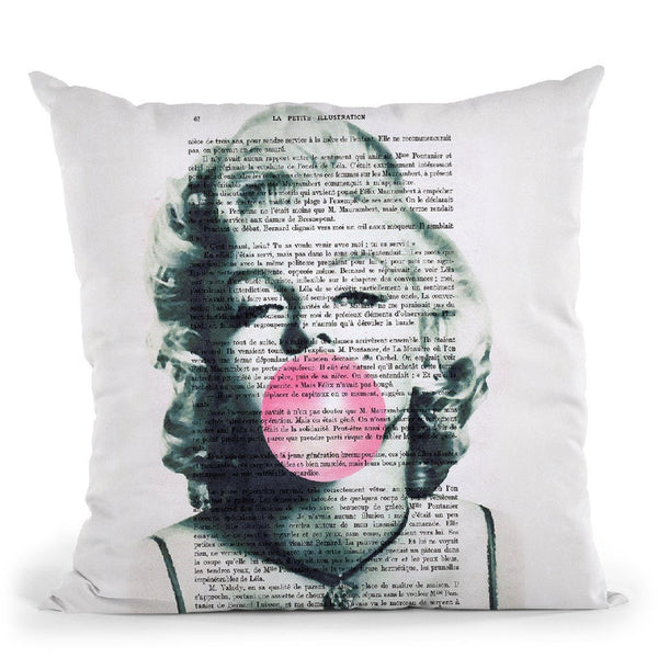 Marilyn Monroe With Bubble Gum Throw Pillow By Not Much To Say