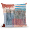 Abstract Striped Geo Red Throw Pillow By Ninola Design