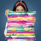 Gradient Watercolor Lines Multicolored Throw Pillow By Ninola Design