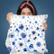 Ink Blue Flowers Degraded Throw Pillow By Ninola Design