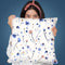 Minimal Blue Soft Flowers Throw Pillow By Ninola Design