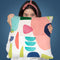 Organic Bold Shapes Throw Pillow By Ninola Design