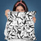 Rectangular Confetti Black White Throw Pillow By Ninola Design