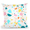 Terrazzo Colorful Yellow Pink Blue Throw Pillow By Ninola Design