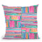 Watercolor Linear Yoga Meditation Pink Throw Pillow By Ninola Design