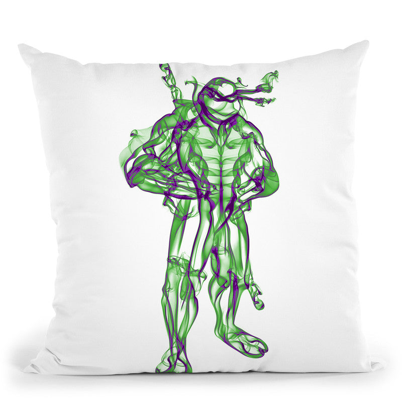 Turtle Donatello Throw Pillow By Octavian Mielu