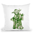 Yoda Throw Pillow By Octavian Mielu