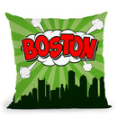 Boston Throw Pillow By Octavian Mielu