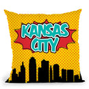 Kansas City Throw Pillow By Octavian Mielu