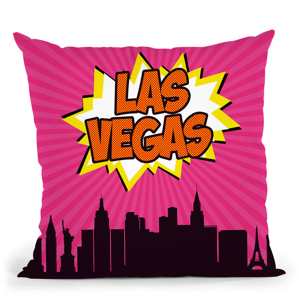 Las Vegas Throw Pillow By Octavian Mielu