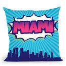 Miami Throw Pillow By Octavian Mielu