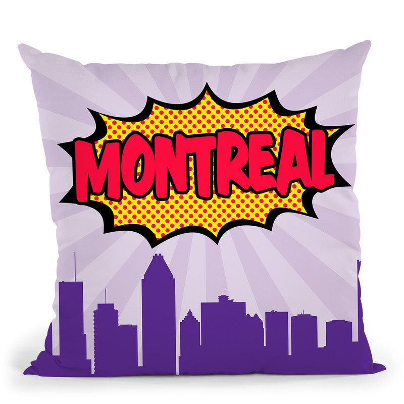 Montreal Throw Pillow By Octavian Mielu