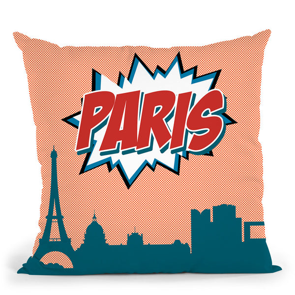 Paris Throw Pillow By Octavian Mielu