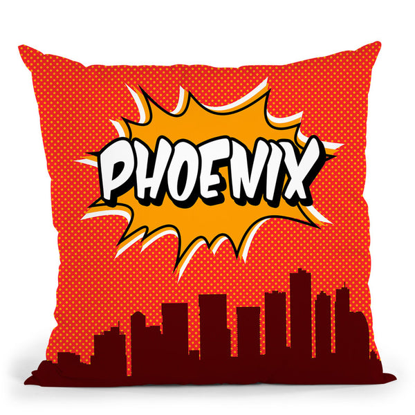 Phoenix Throw Pillow By Octavian Mielu